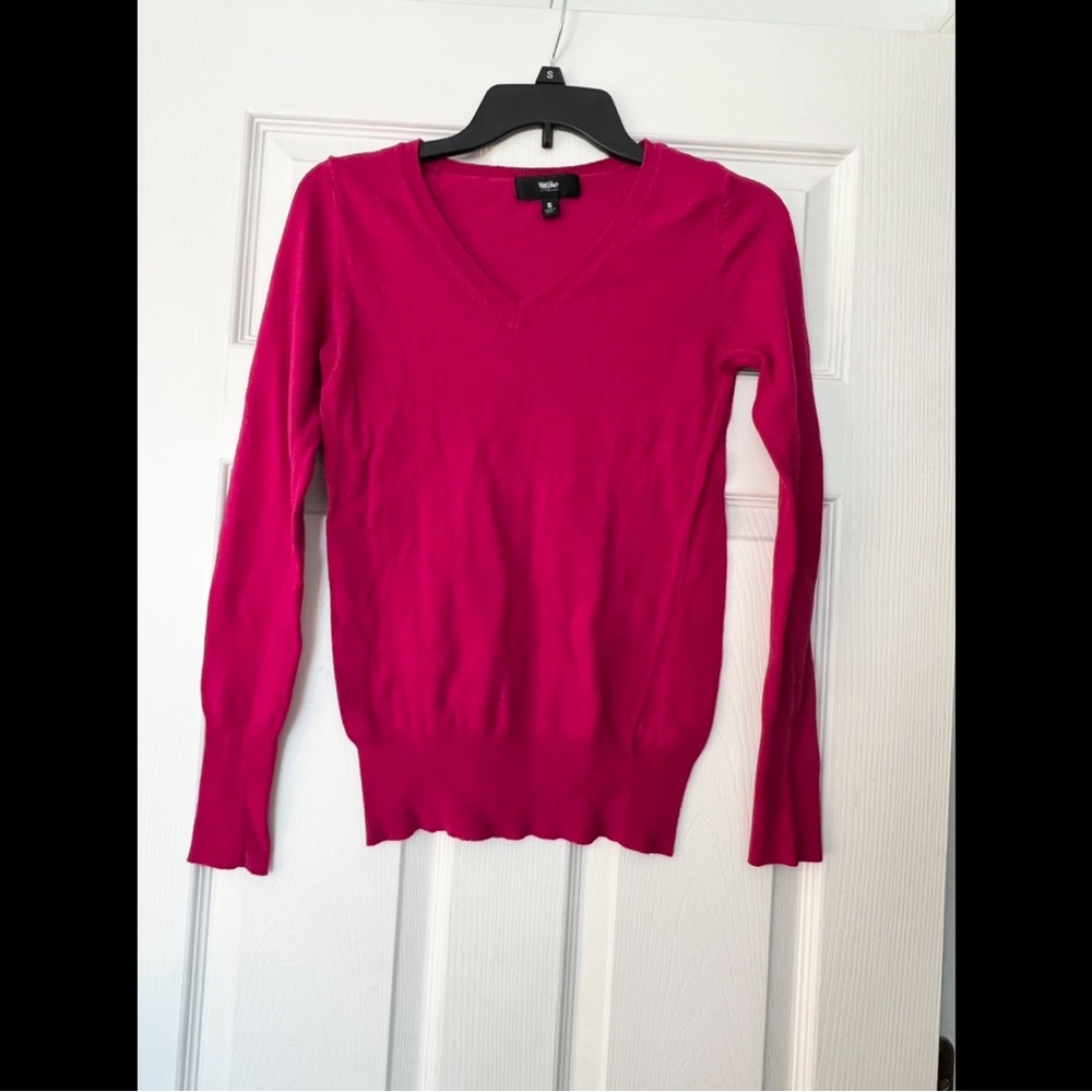 Talbots Pink V-Neck Sweater